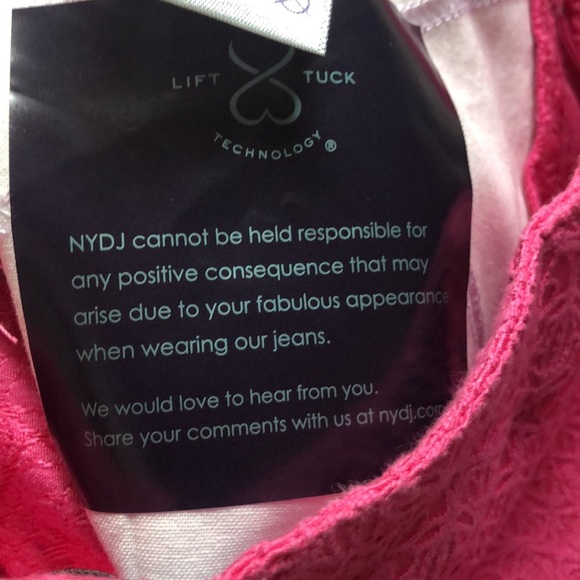 NYDJ Cactus Flower Skimmer Crop Pants, size 8P NWT - Picture 7 of 11